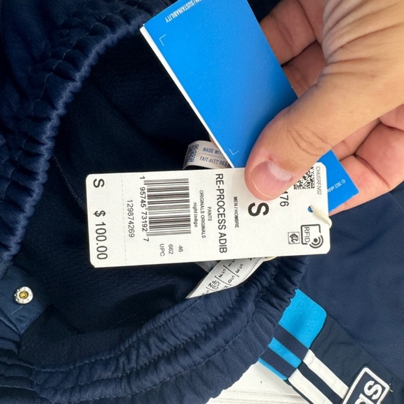 NEW Adidas RE-Process Adib Break Away Pants Small - Picture 6 of 10